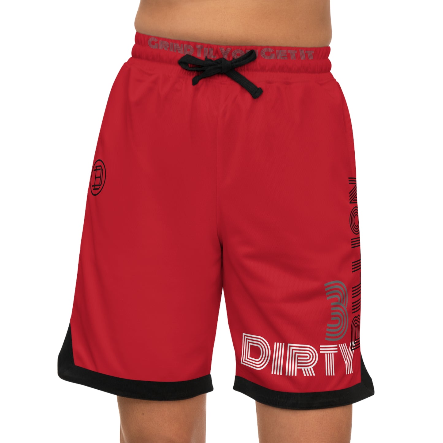 Basketball Rib Shorts (red)