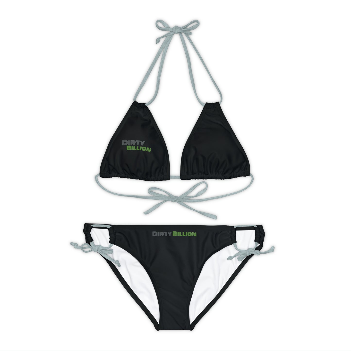 Dirty Bill Strappy Bikini Set (Blk)