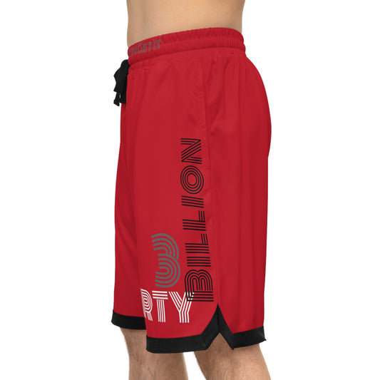 Basketball Rib Shorts (red)
